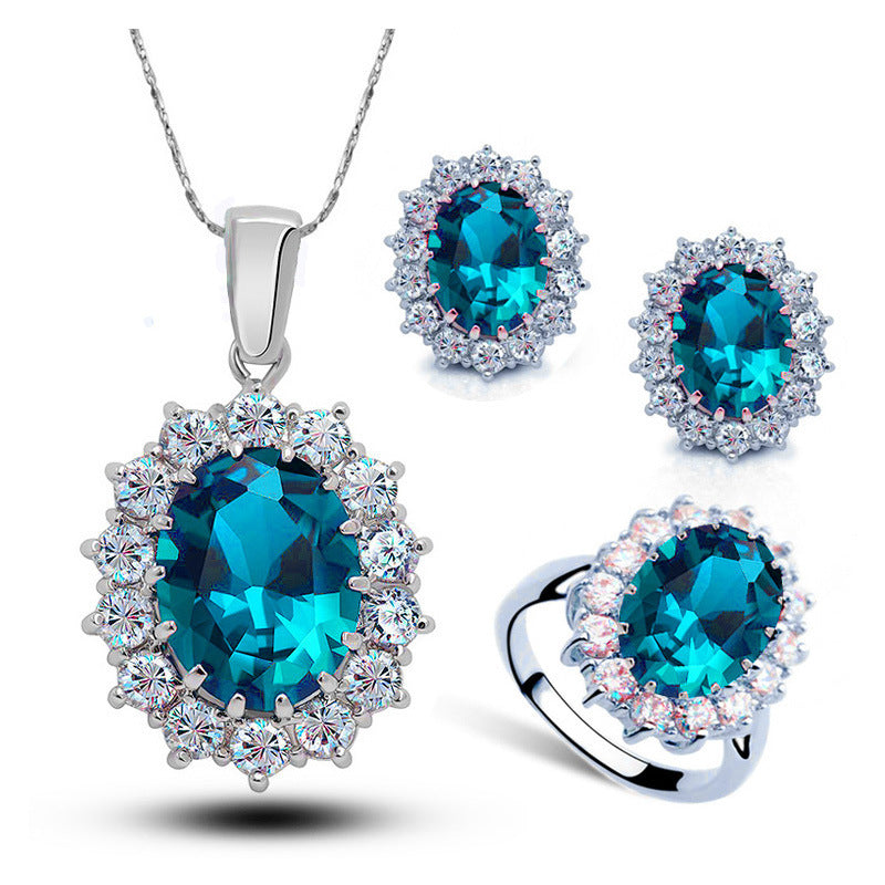 Luxury Crystal Jewelry Set for Brides & Weddings