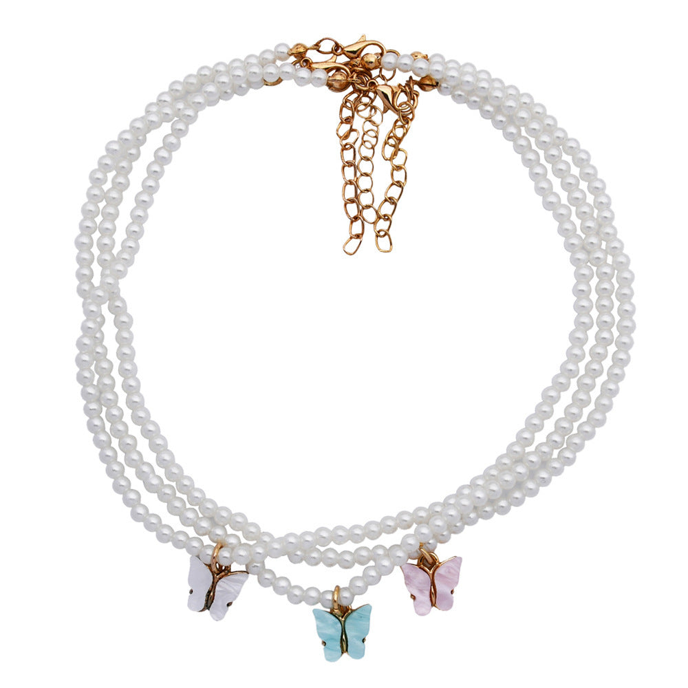 Women’s Opal and Pearl Bow Necklace