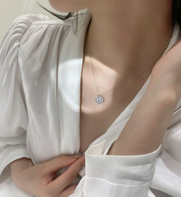 Heart-Shaped Clover Choker