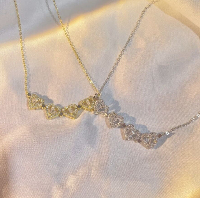Heart-Shaped Clover Choker