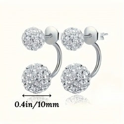 Classic Two Ball Design Earrings