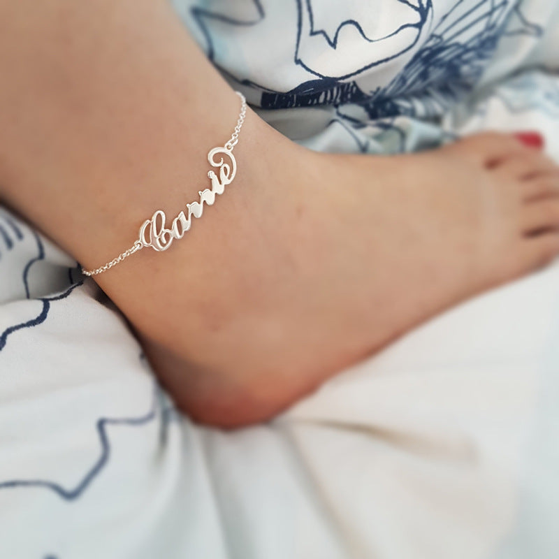 Elegant Initial Anklet for Women