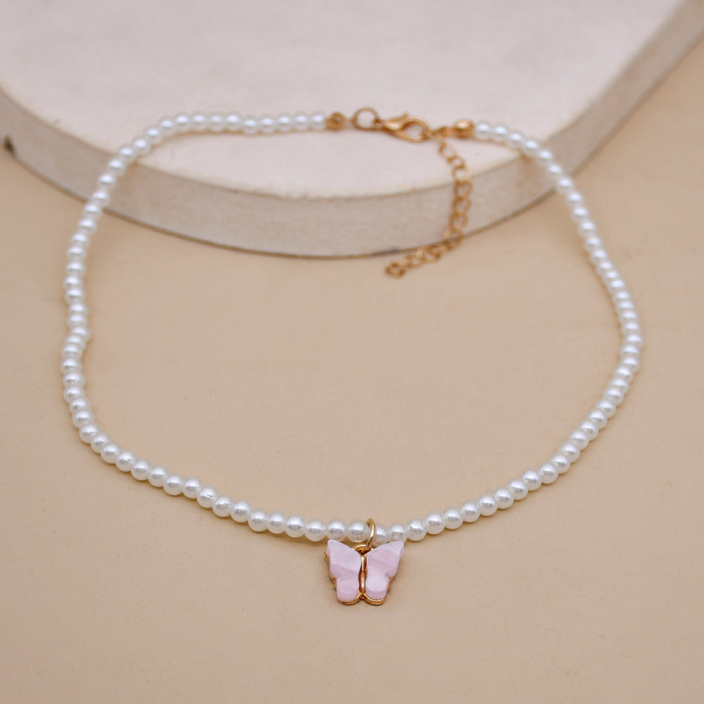 Women’s Opal and Pearl Bow Necklace