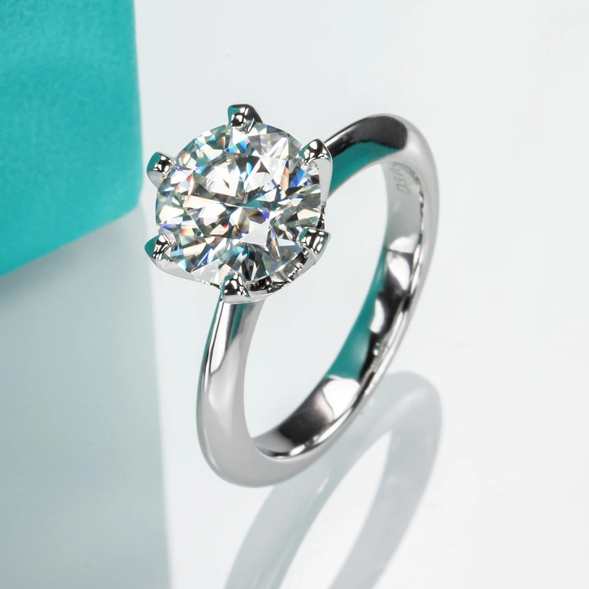 Sterling Silver Moissanite Ring