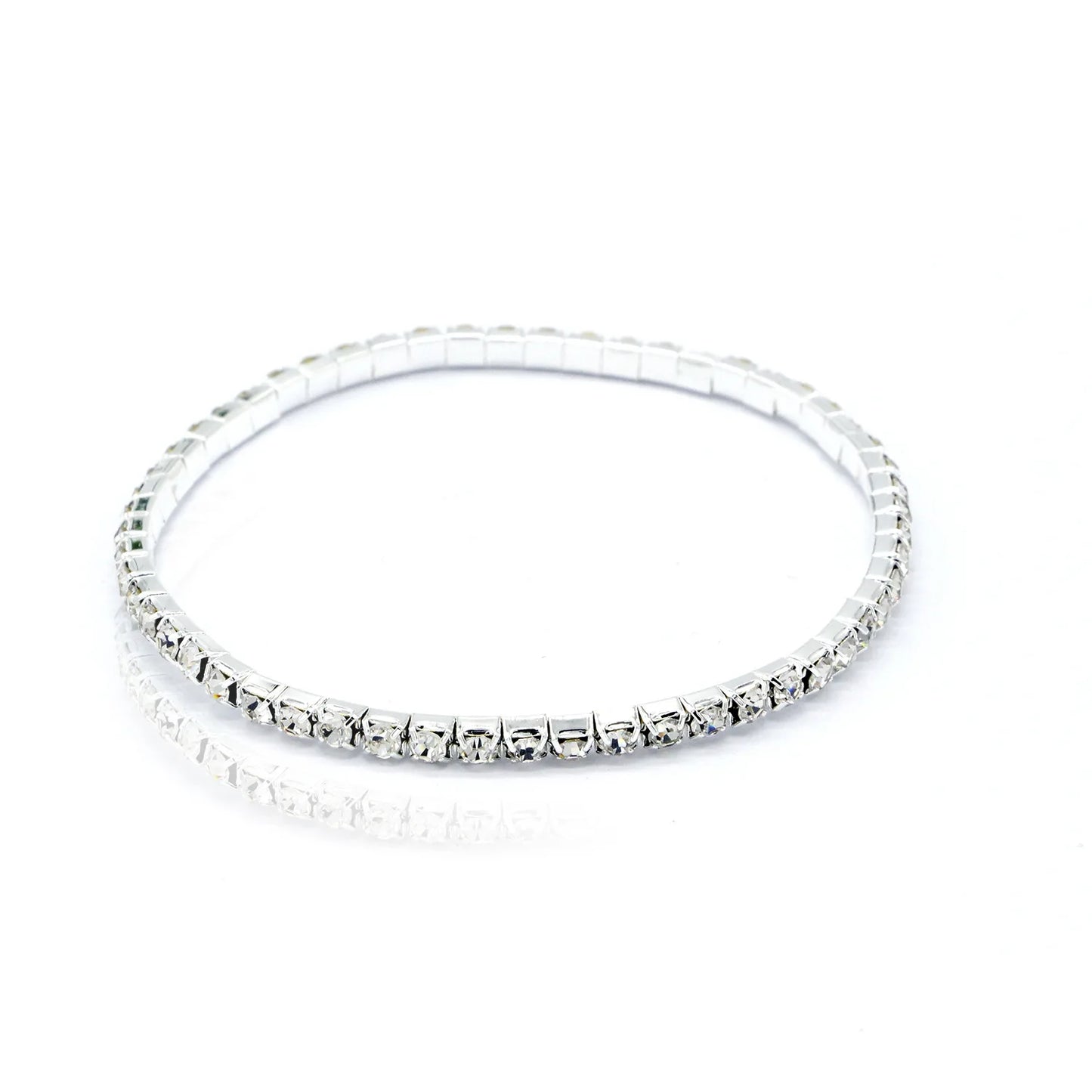Sparkling Rhinestone Tennis Anklet