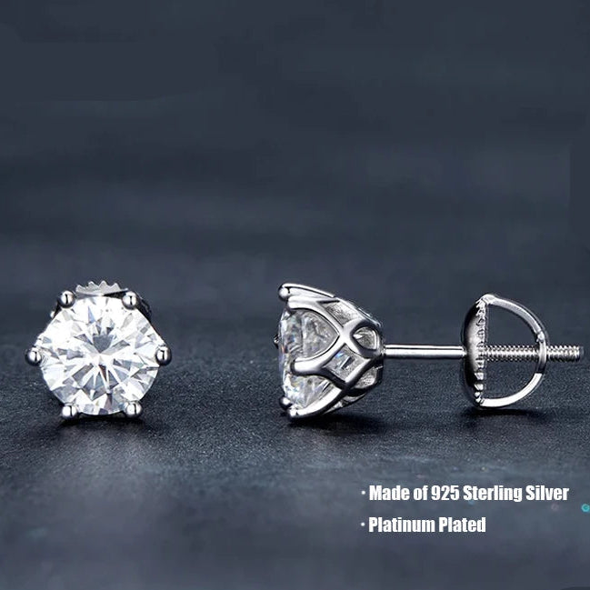 Elegant Moissanite Engagement Earrings