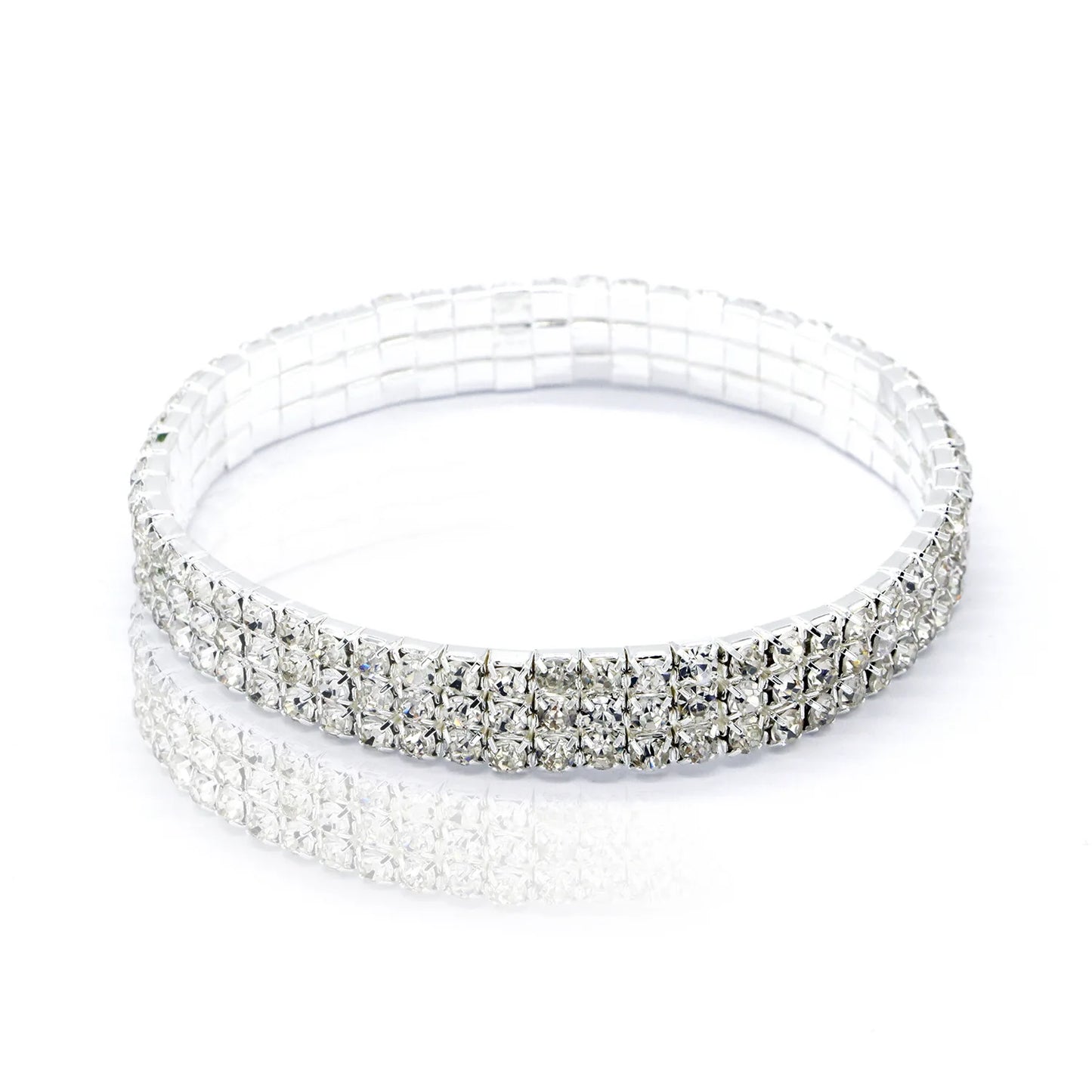 Sparkling Rhinestone Tennis Anklet