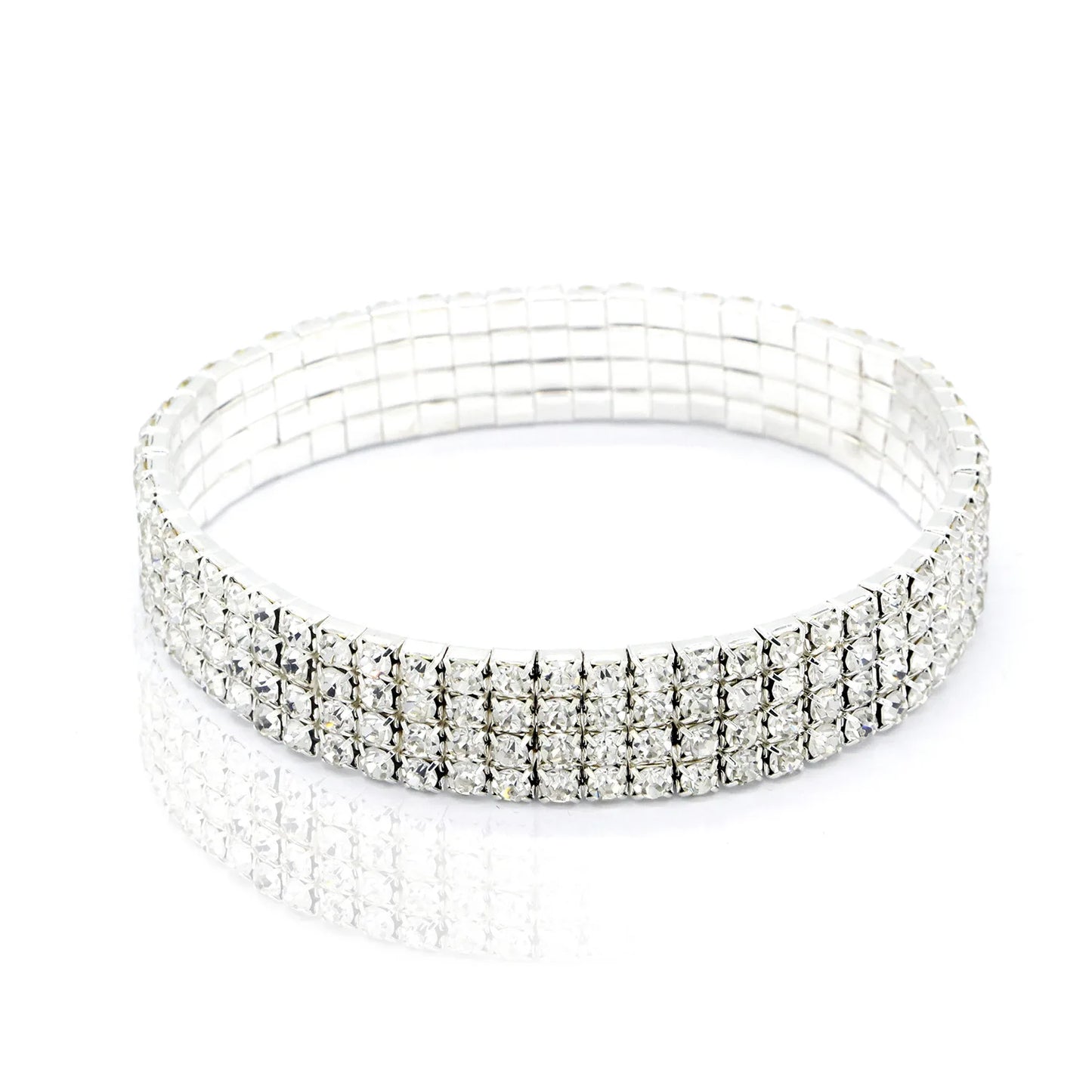 Sparkling Rhinestone Tennis Anklet