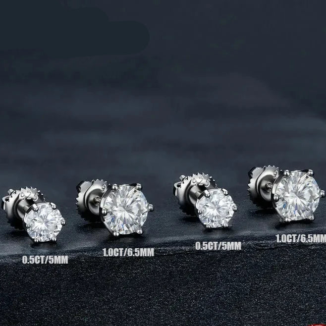 Elegant Moissanite Engagement Earrings