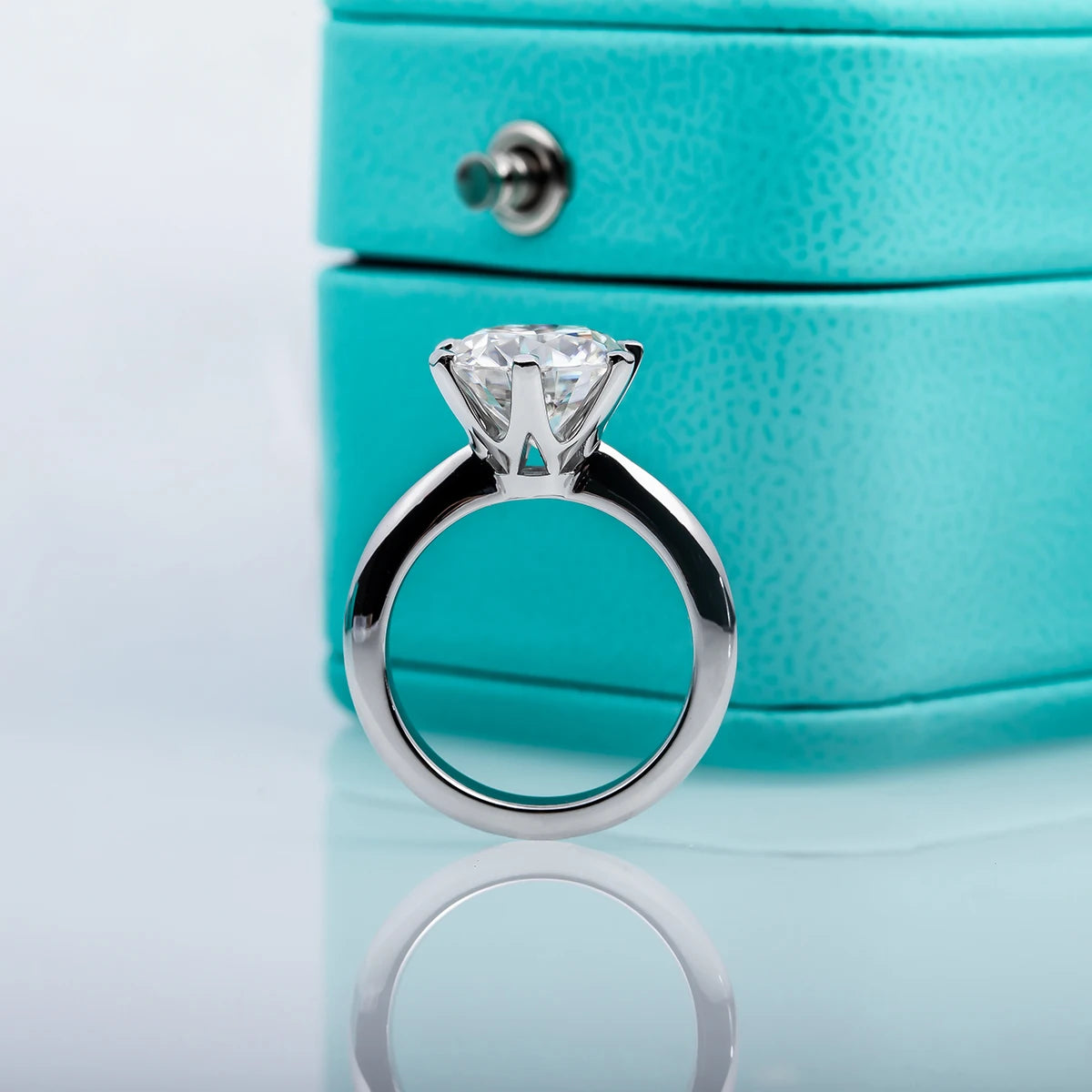 Sterling Silver Moissanite Ring