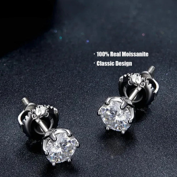 Elegant Moissanite Engagement Earrings