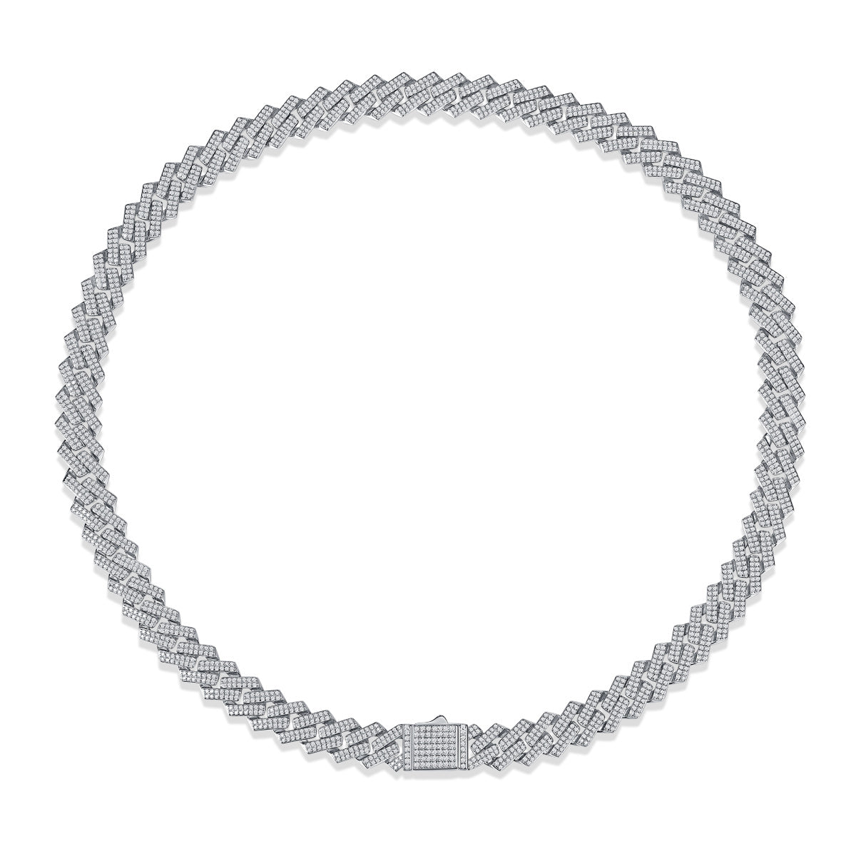 Luxury Fashion Diamond Silver Necklace