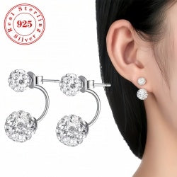 Classic Two Ball Design Earrings