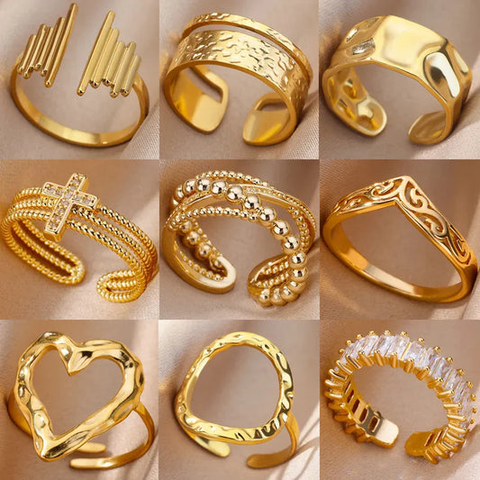 Why Gilded Hearts' Stainless Steel Gold Ring is a Must-Have for Every Bride