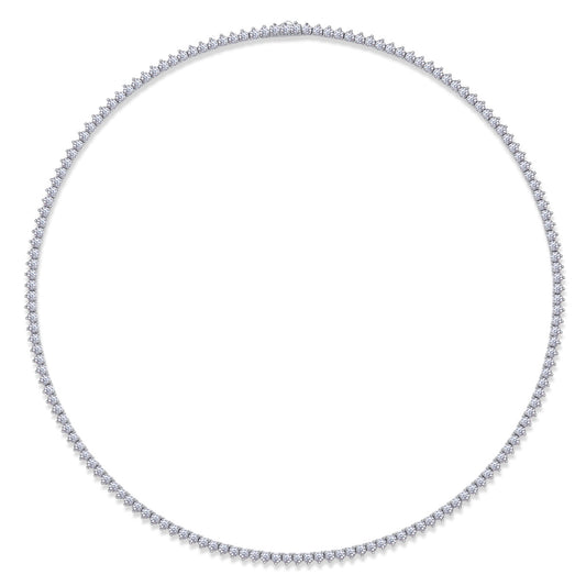 Luxury Silver Moissanite Necklace