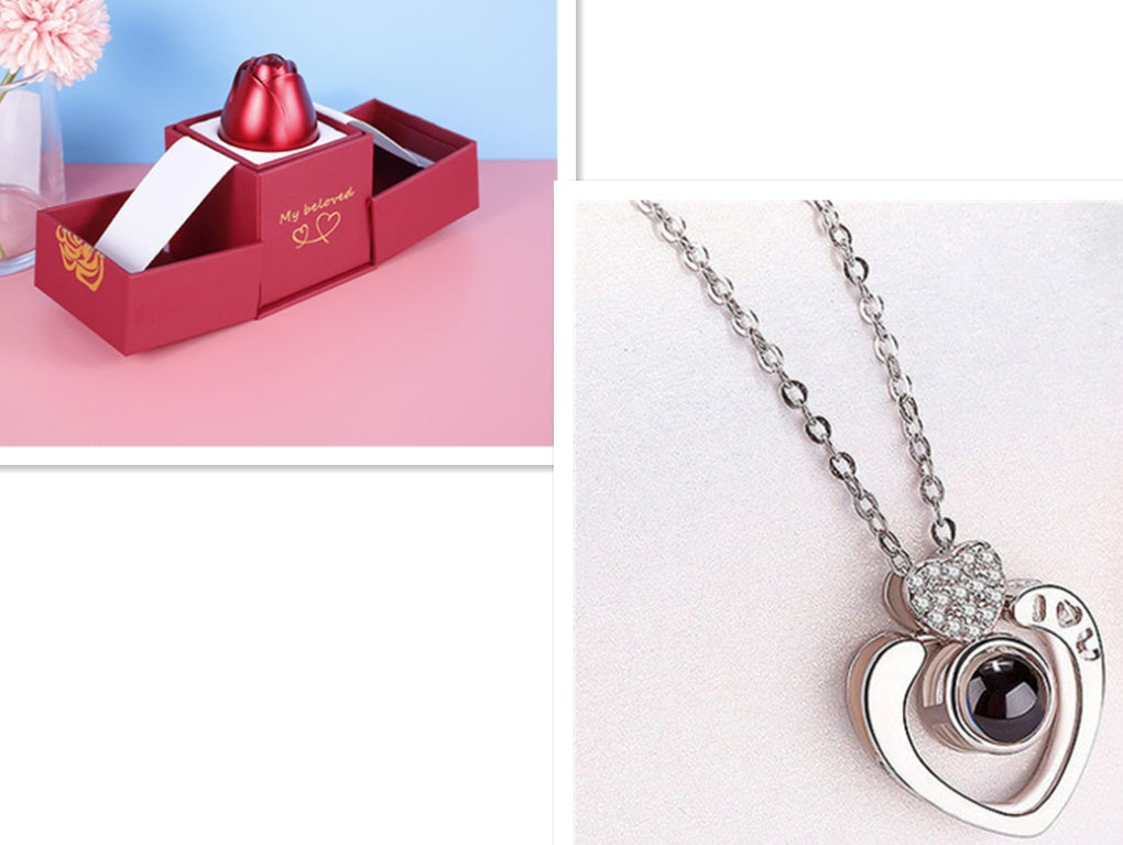 Wedding Rose Necklace Gif