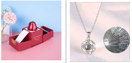 Wedding Rose Necklace Gif