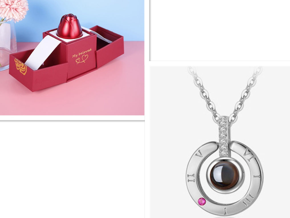 Wedding Rose Necklace Gif