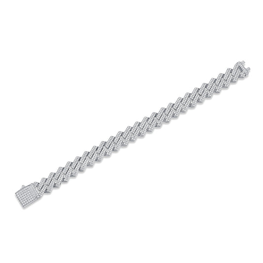 Premium Silver Moissanite Bracelet