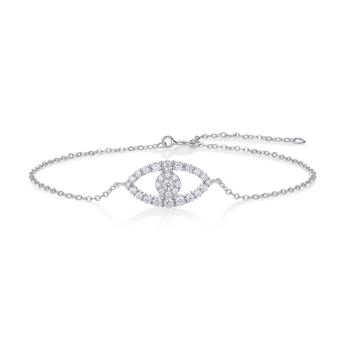 Mosan Diamond Silver Bracelet