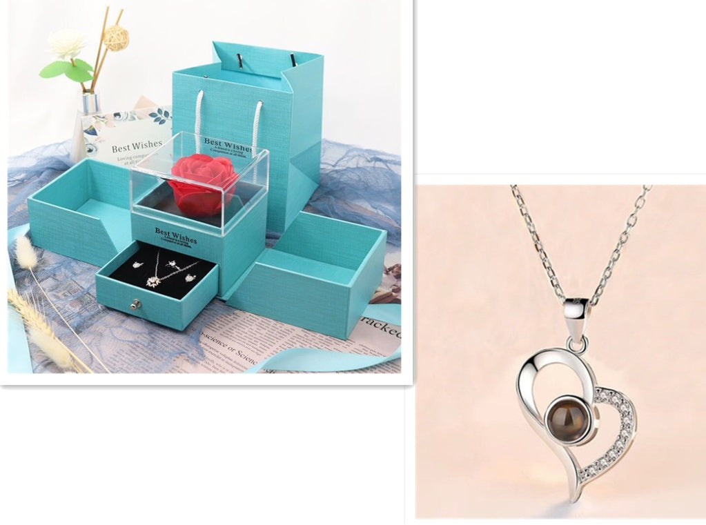 Wedding Rose Necklace Gif