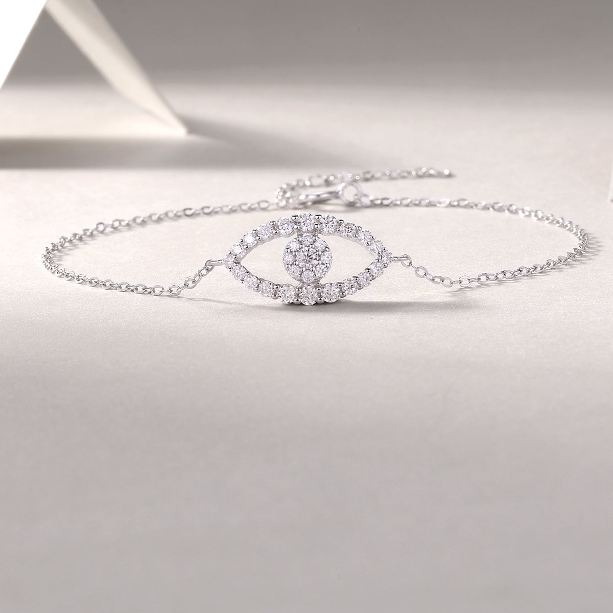 Mosan Diamond Silver Bracelet