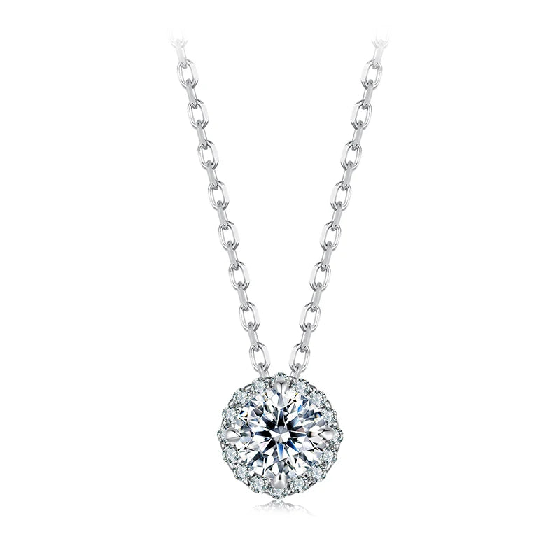 Classic Moissanite Necklace for Women