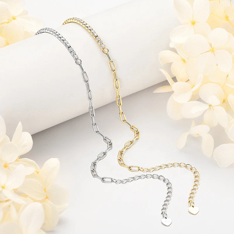 18k Gold Moissanite Half Tennis Cuban Bracelet