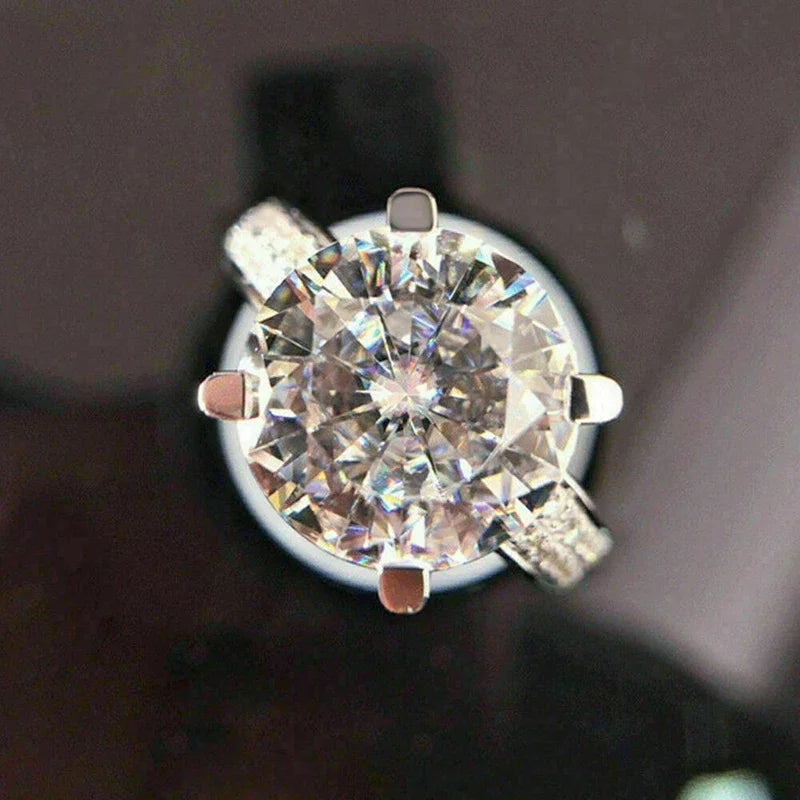 Elegant Cubic Zirconia Engagement Ring