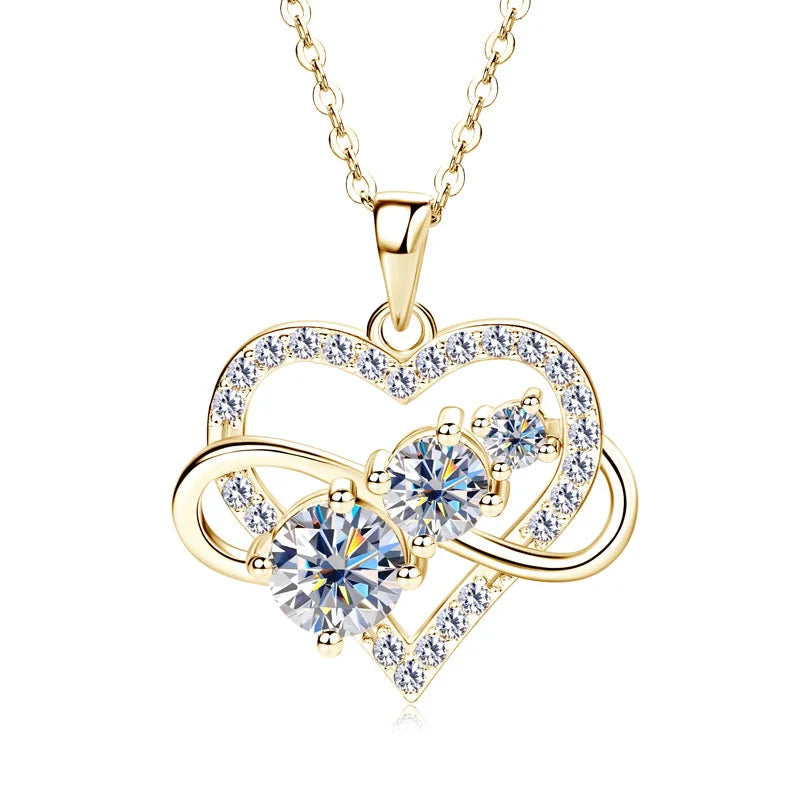 Women’s Moissanite Love Necklace