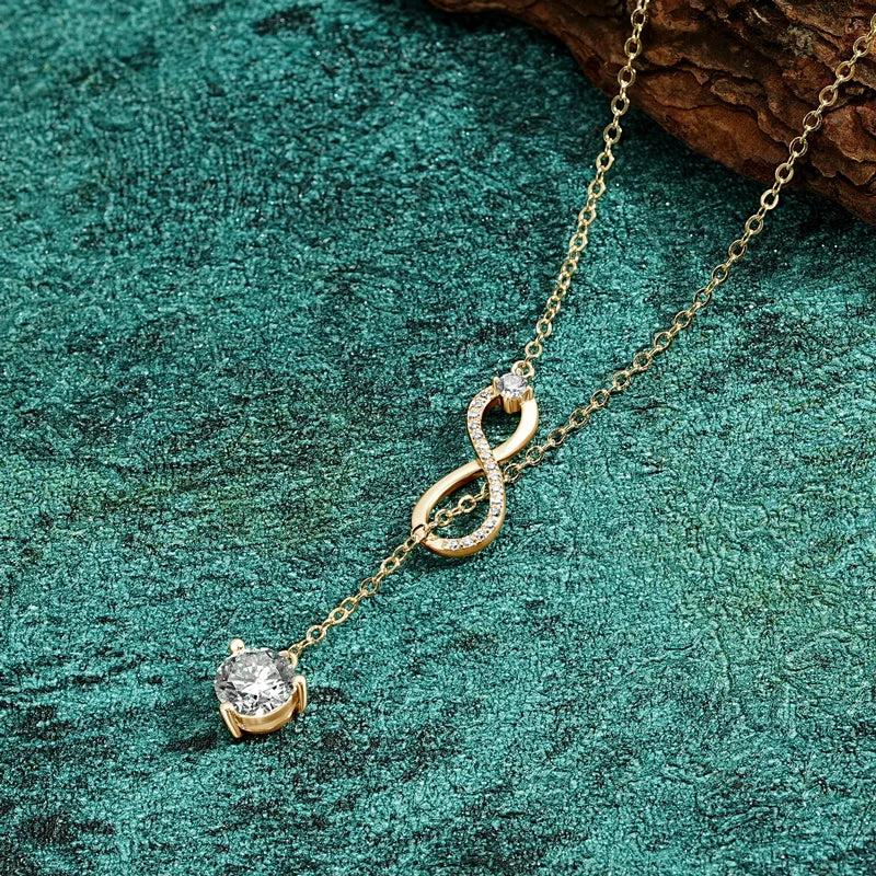 Silver Infinity Necklace for Women