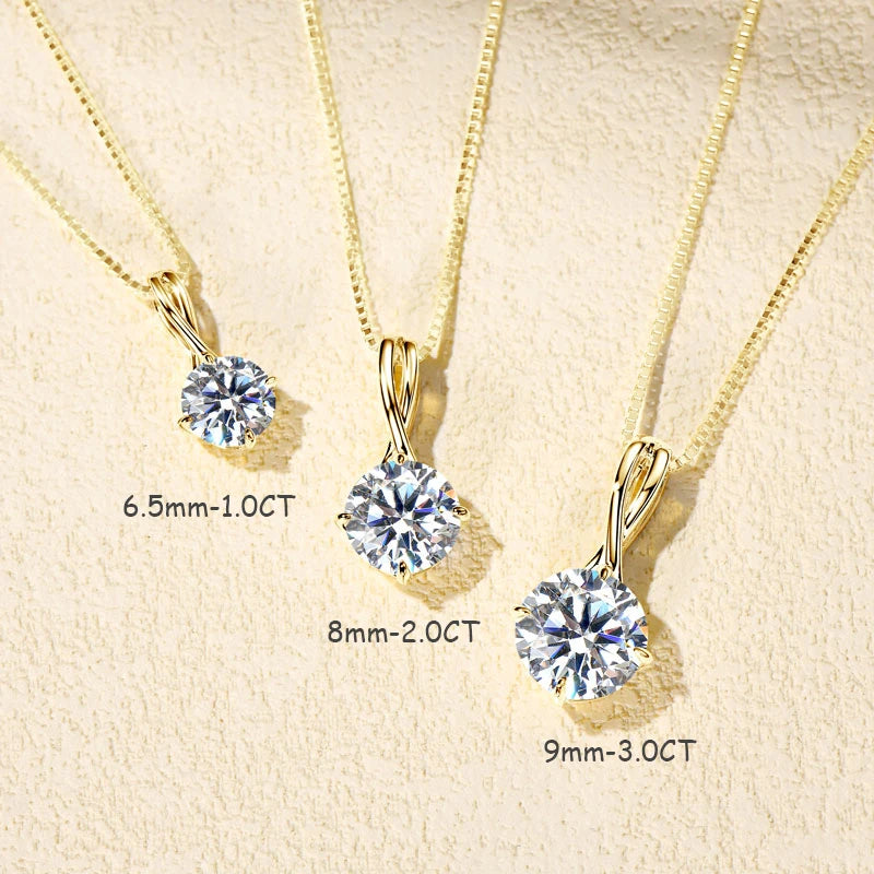 Women's Moissanite Clavicle Necklace