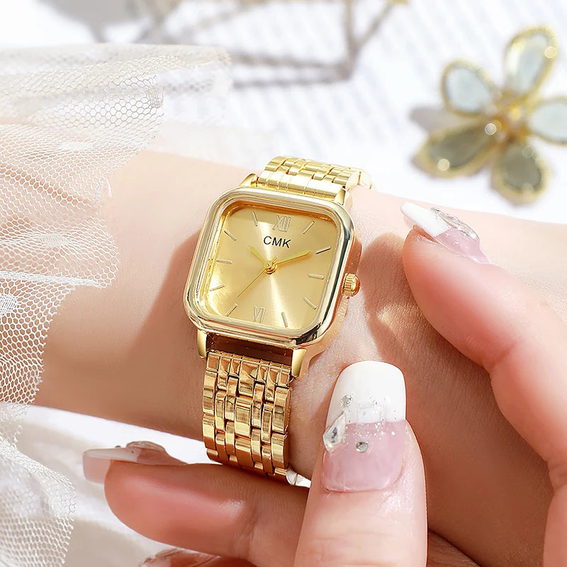 Diamond-Style Watch and Jewelry Set