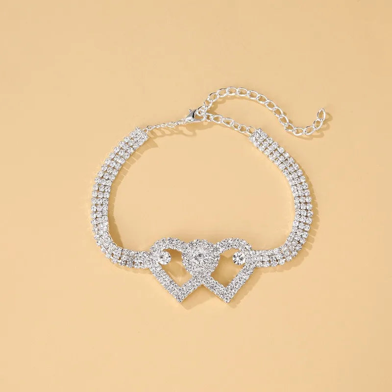 Glimmering Hearts Anklet