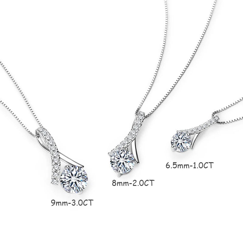 Women's Moissanite Clavicle Necklace