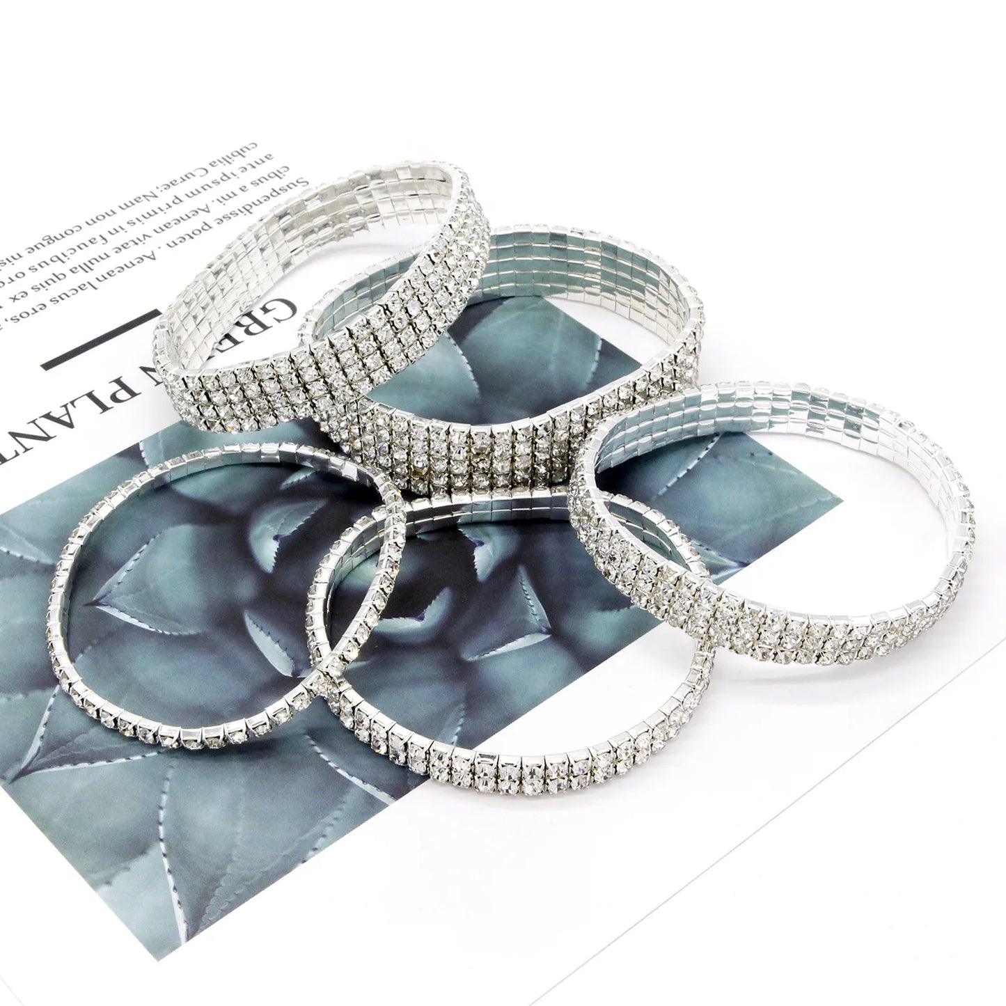 Sparkling Rhinestone Tennis Anklet
