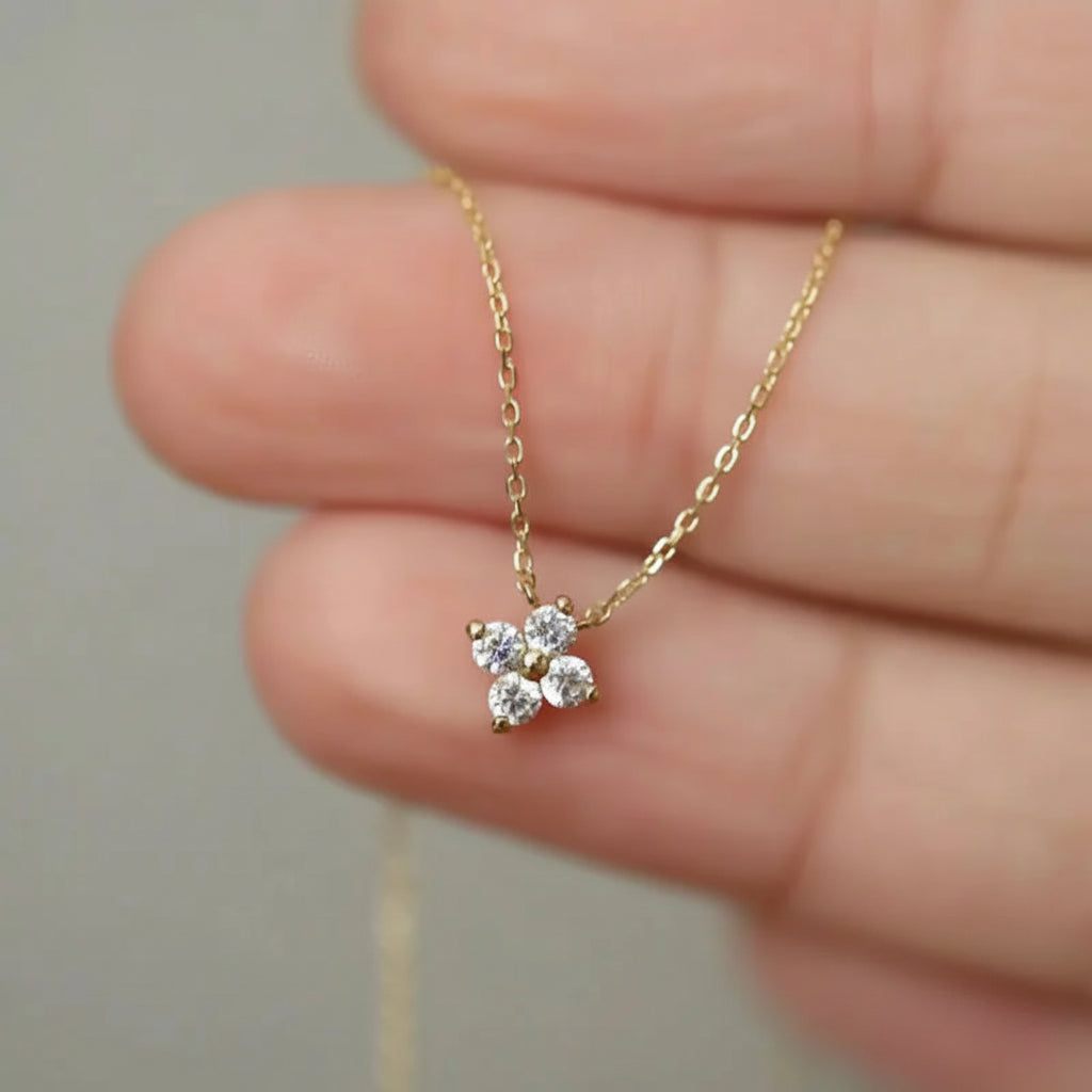 Women's 925 Sterling Silver Sparkle Necklace