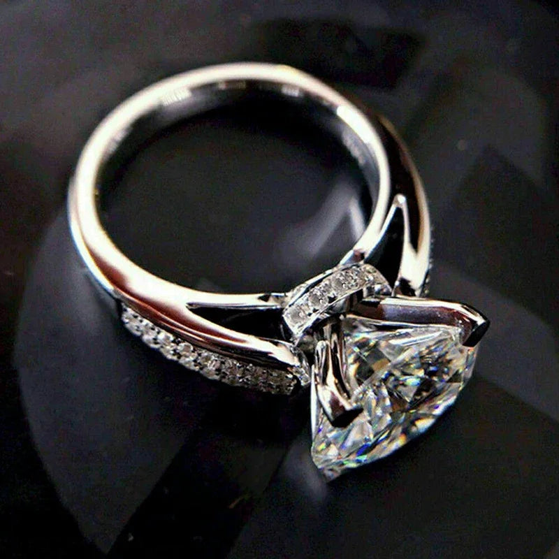Elegant Cubic Zirconia Engagement Ring
