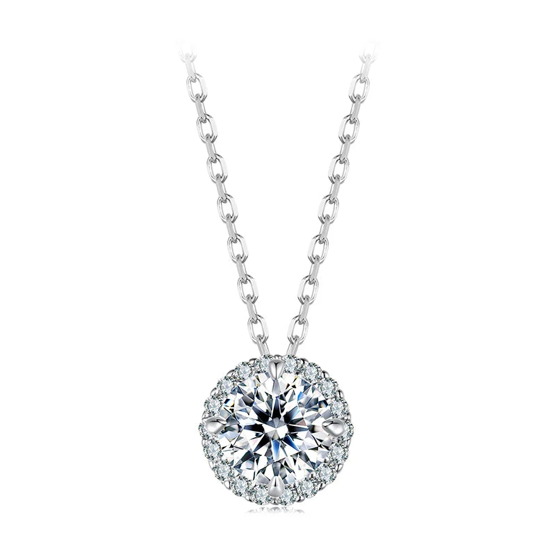 Classic Moissanite Necklace for Women