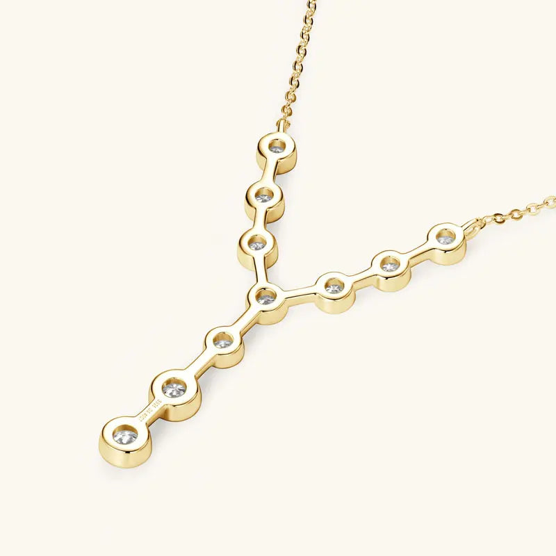 Elegant Sterling Silver Y Necklace