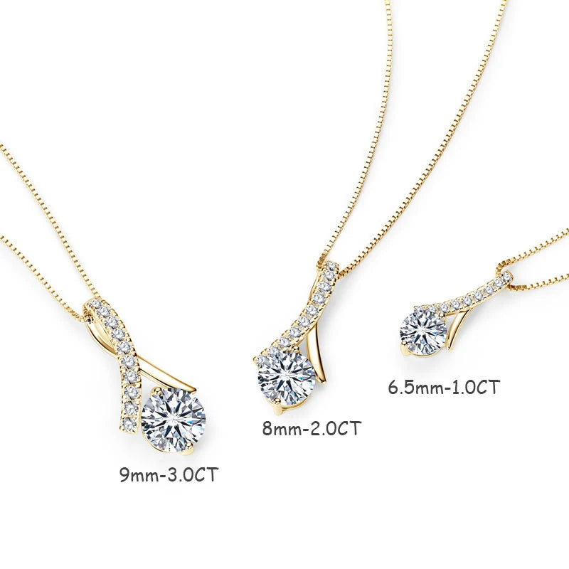 Women's Moissanite Clavicle Necklace