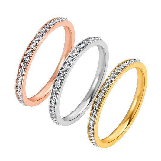 "Gold & Silver Wedding Band - Women's Fashion Ring"