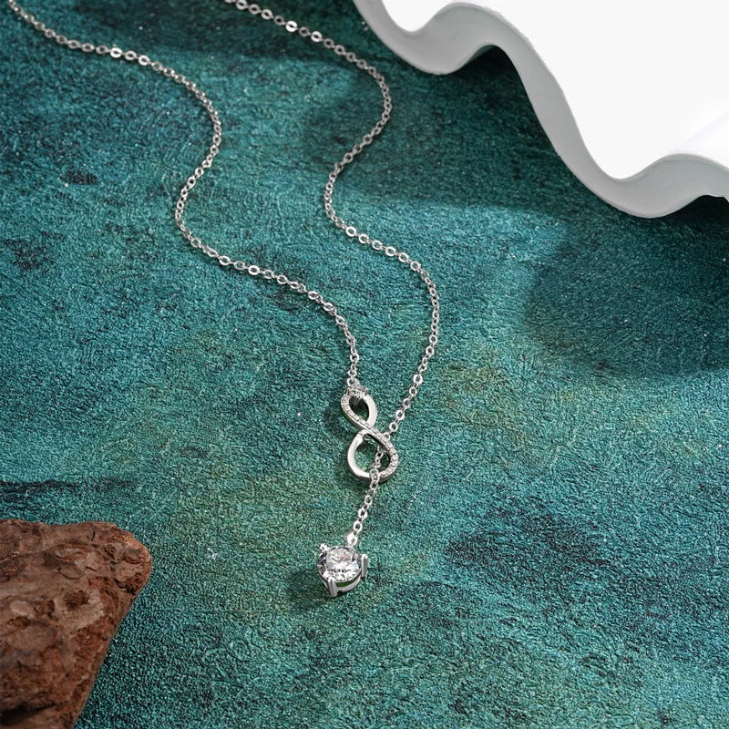 Silver Infinity Necklace for Women