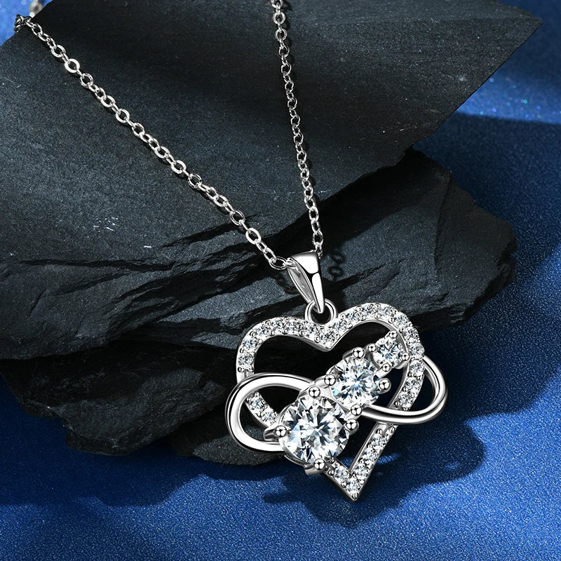 Women’s Moissanite Love Necklace