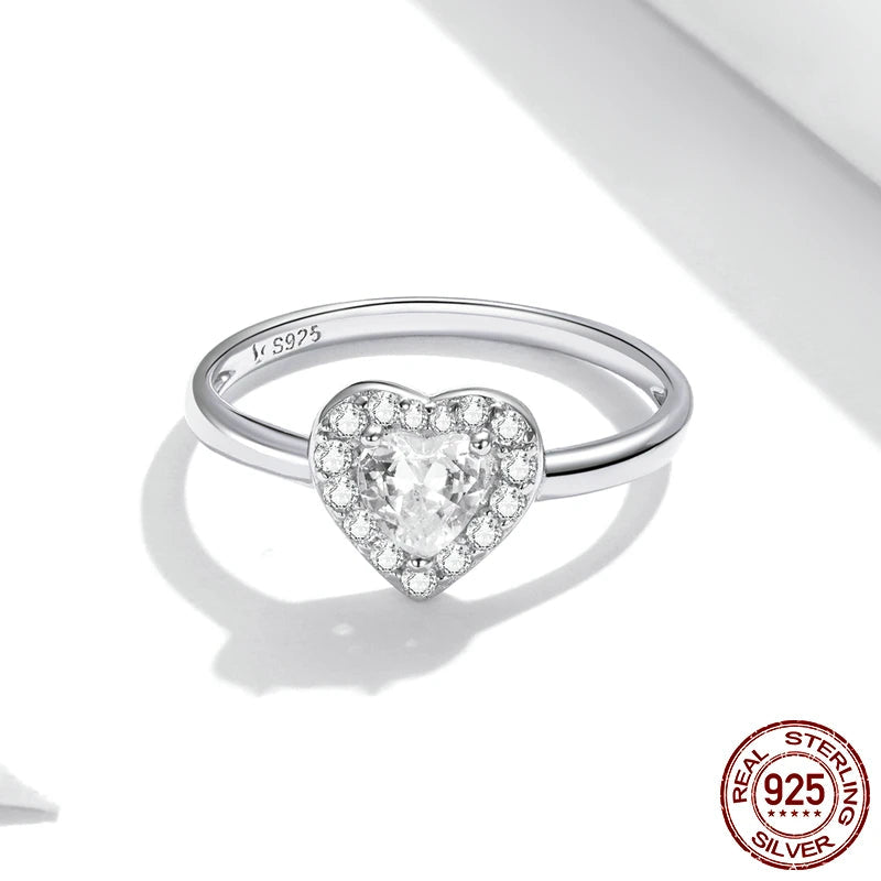 Crystal Heart Ring for Women