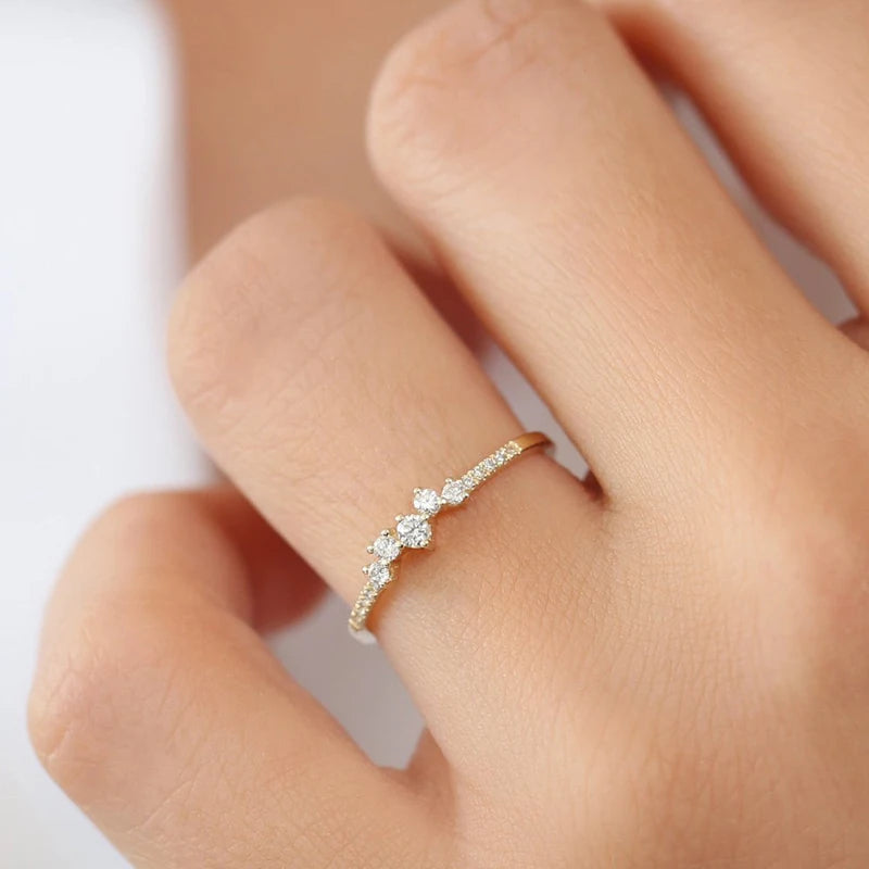 Minimalist Moissanite Engagement Ring for Women