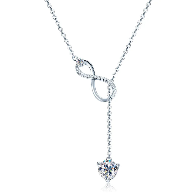 Silver Infinity Necklace for Women