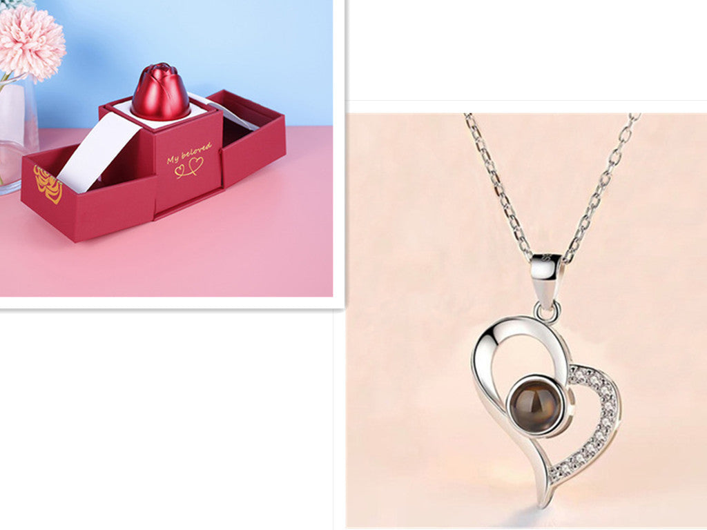 Wedding Rose Necklace Gif