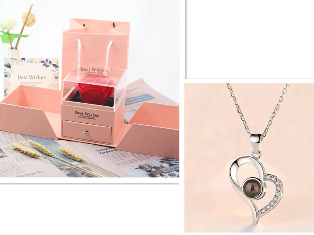Wedding Rose Necklace Gif