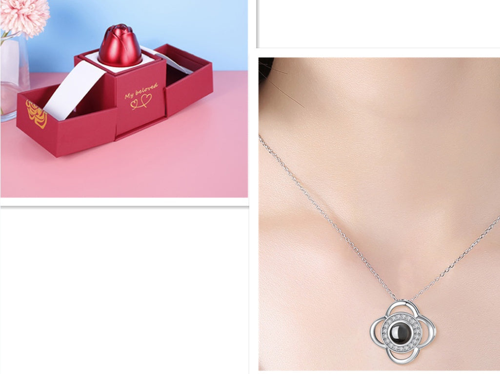 Wedding Rose Necklace Gif